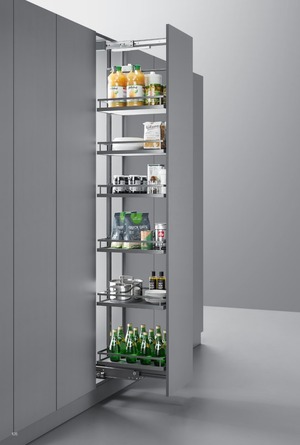 Пенал выдвижной 150мм, 6 полок